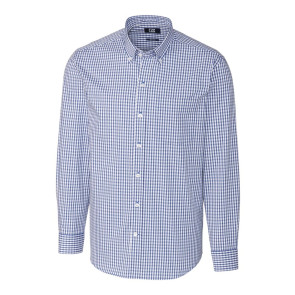 Men's Easy Care Stretch Gingham Long Sleeve (MCW00143)